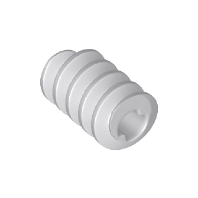 Technic, Worm Schroef, Lang, As Opening Type II Light Bluish Gray